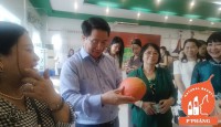CHỦ TỊCH TỈNH CẦM TRÁI GẤC CHÍN ĐỎ