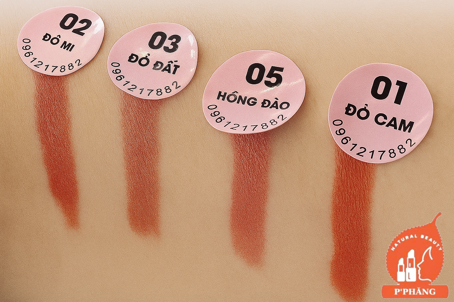 bảng màu son Gấc